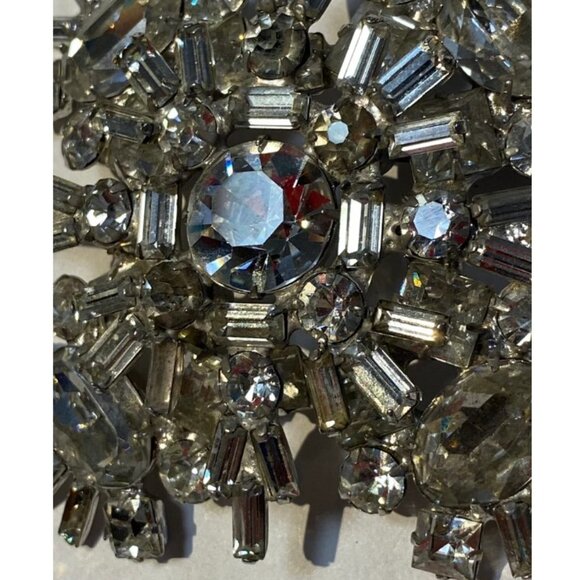 Vintage Oversize Rhinestone Brooch - Picture 10 of 11